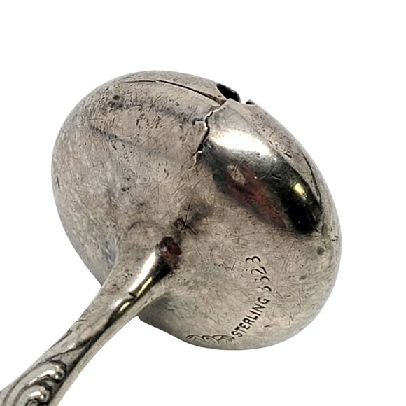 Antique George Shiebler Sterling Silver Jingle Bell Baby Rattle #11095 - Picture 8 of 12